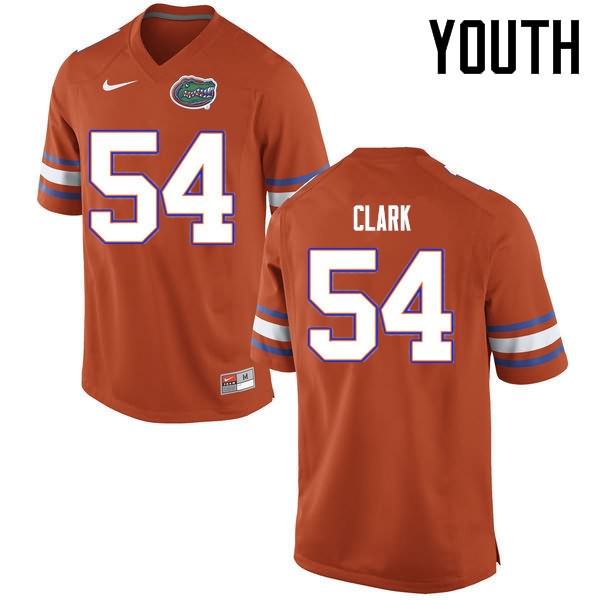 Youth NCAA Florida Gators Khairi Clark #54 Stitched Authentic Nike Orange College Football Jersey IZZ0365CF